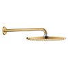 ראש גשם כולל זרוע קיר מבית גרואה GROHE - גימור זהב 26066GL0